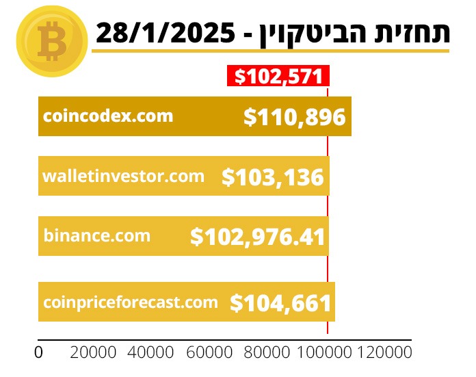 תחזית הביטקוין 28/1/2025